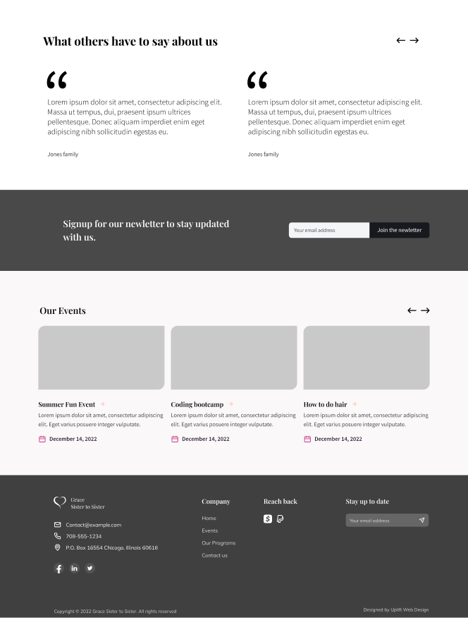 Chicago nonprofit website designer